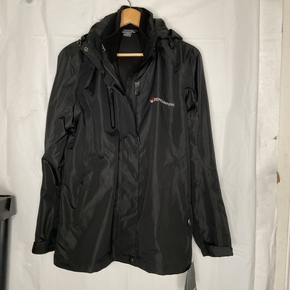 Bench Black Windbreaker Jacket for Men - Picture 1 of 4